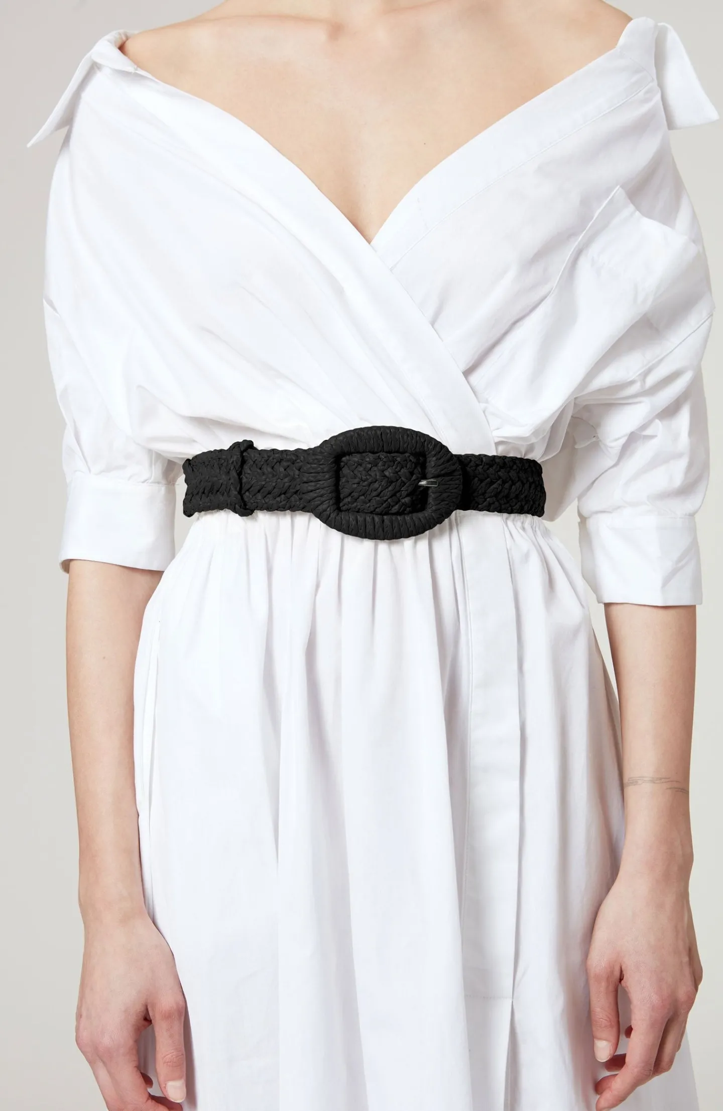 Altuzarra Belts*Raffia Belt Black