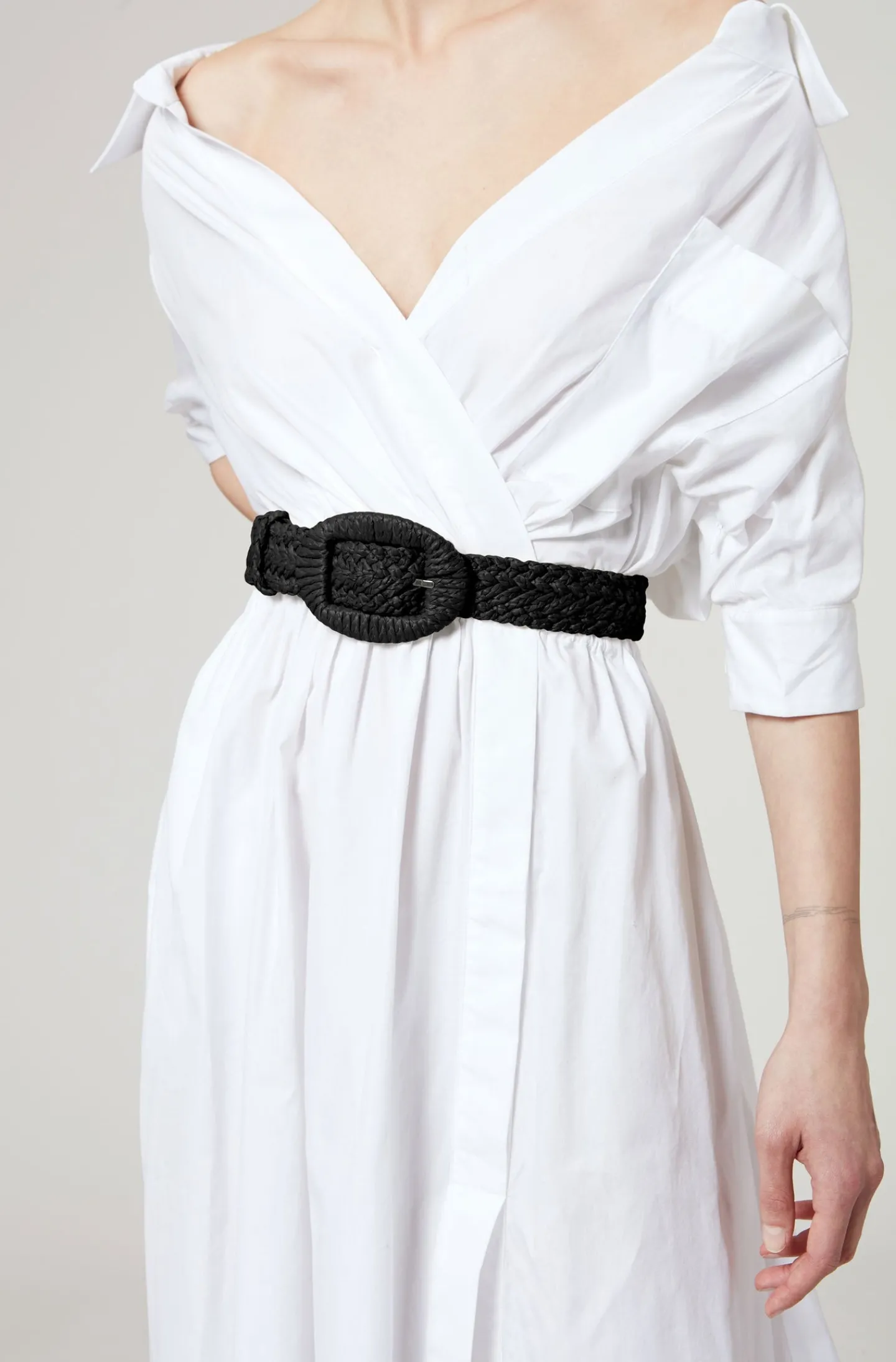 Altuzarra Belts*Raffia Belt Black
