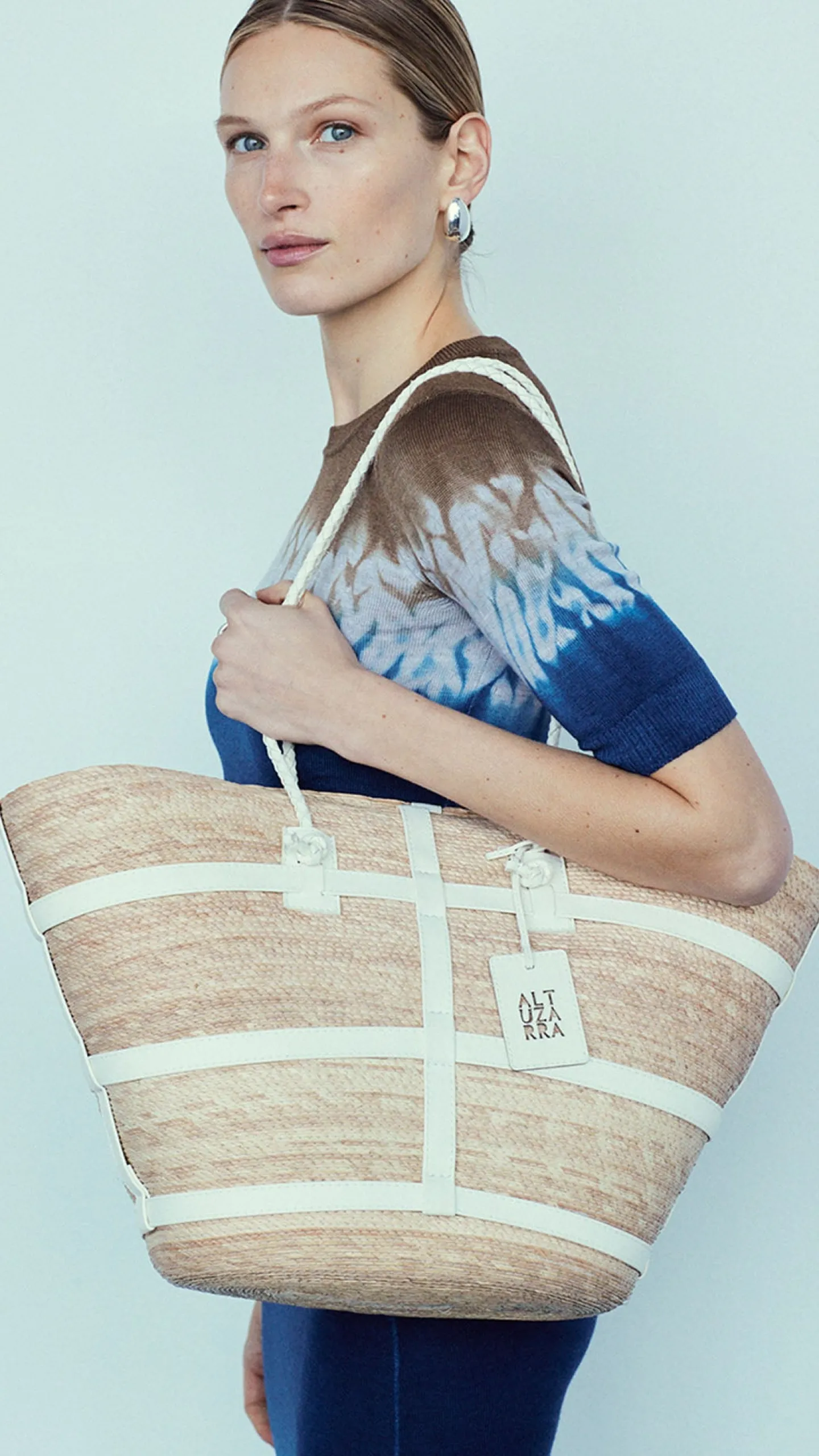 Altuzarra Handbags*Watermill' Bag Large Natural/White