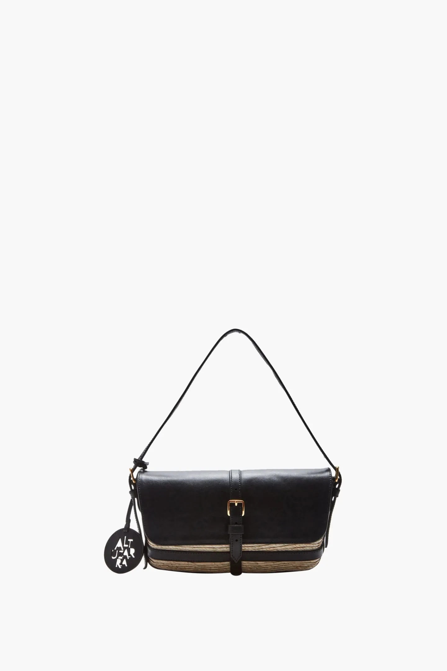 Altuzarra Handbags*Watermill Shoulder Leather Flap Natural/Black