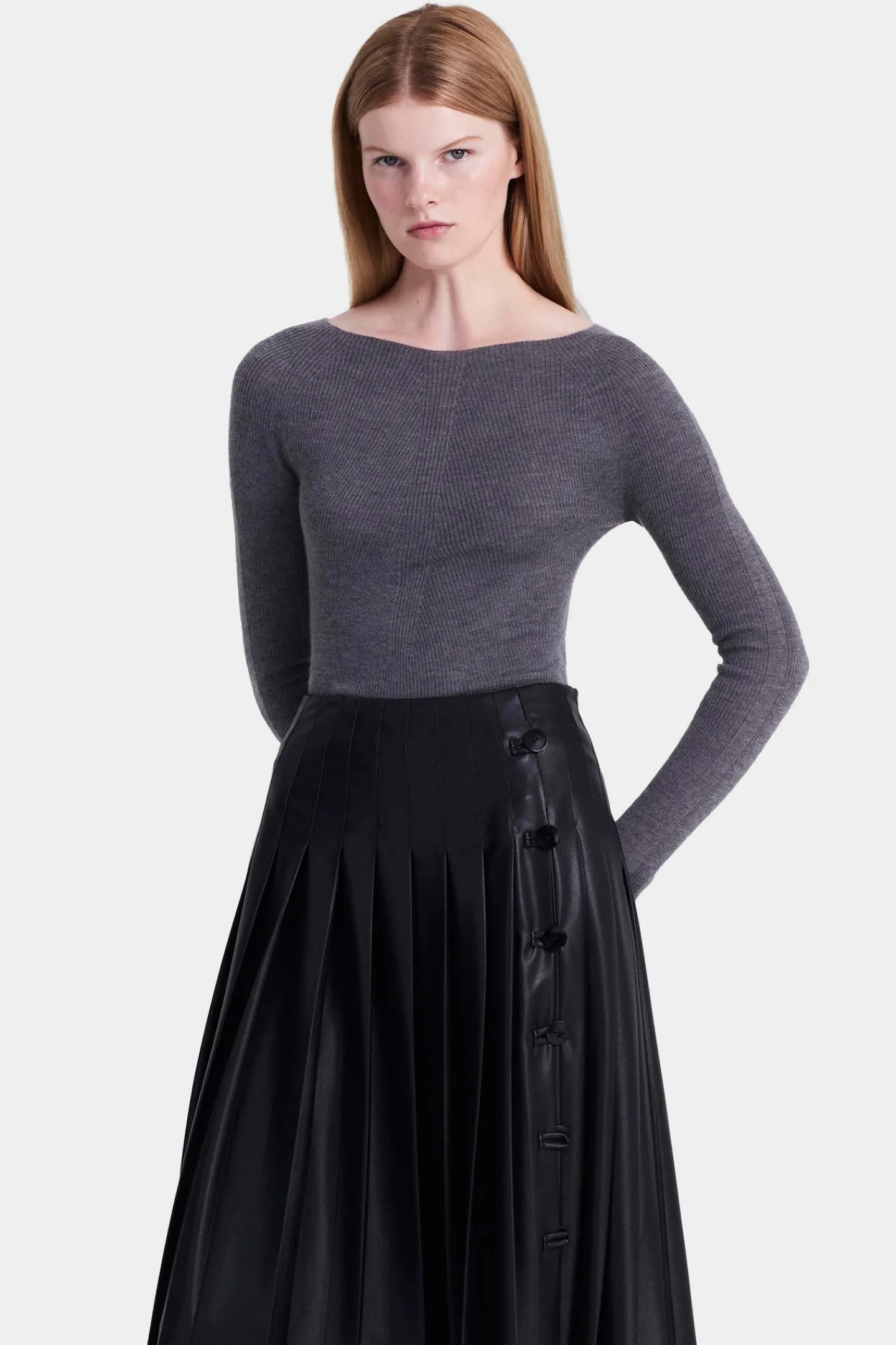 Altuzarra Knitwear|Tops*Lee Sweater CarbonMelange