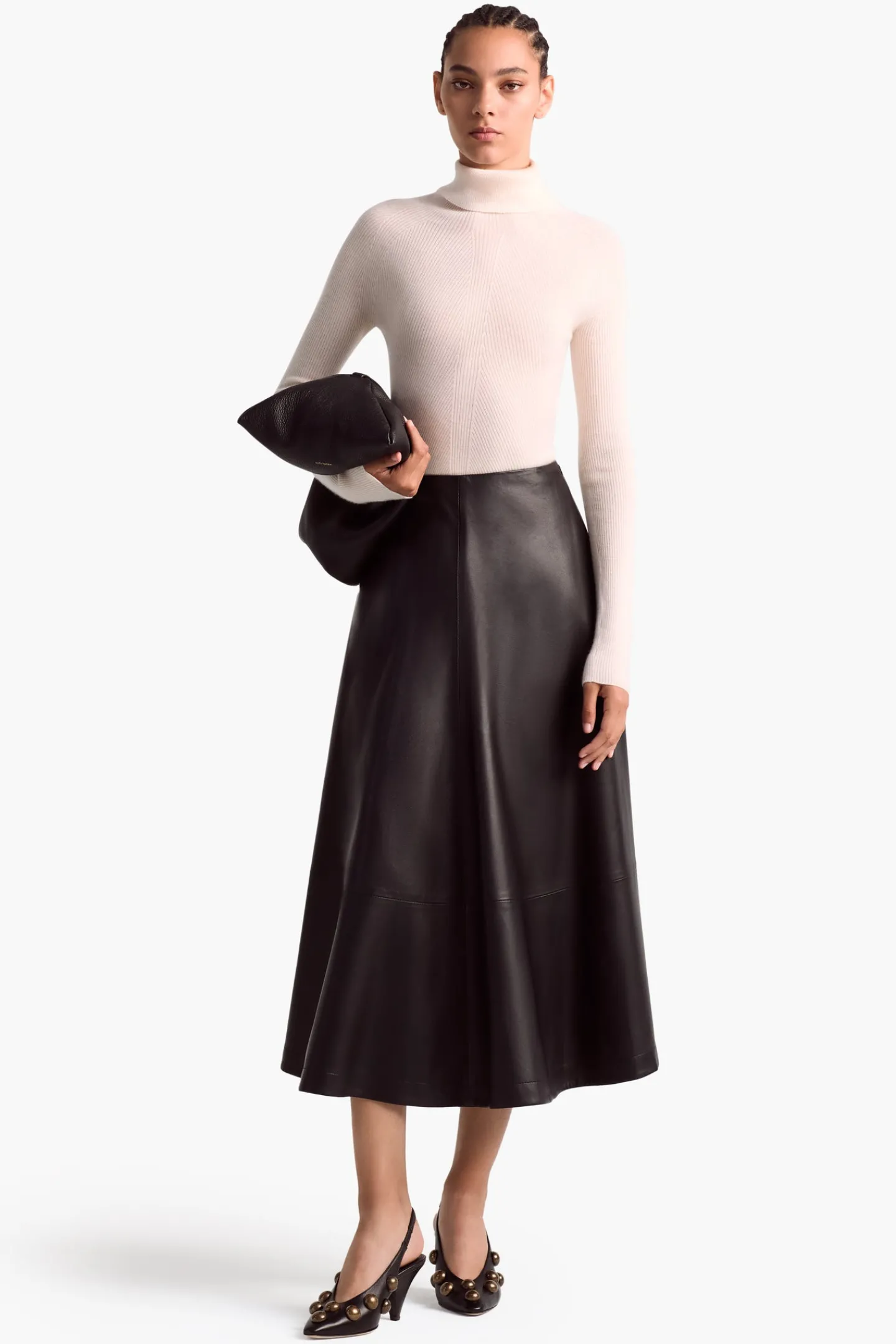 Altuzarra Skirts*Varda Skirt BlackLeather