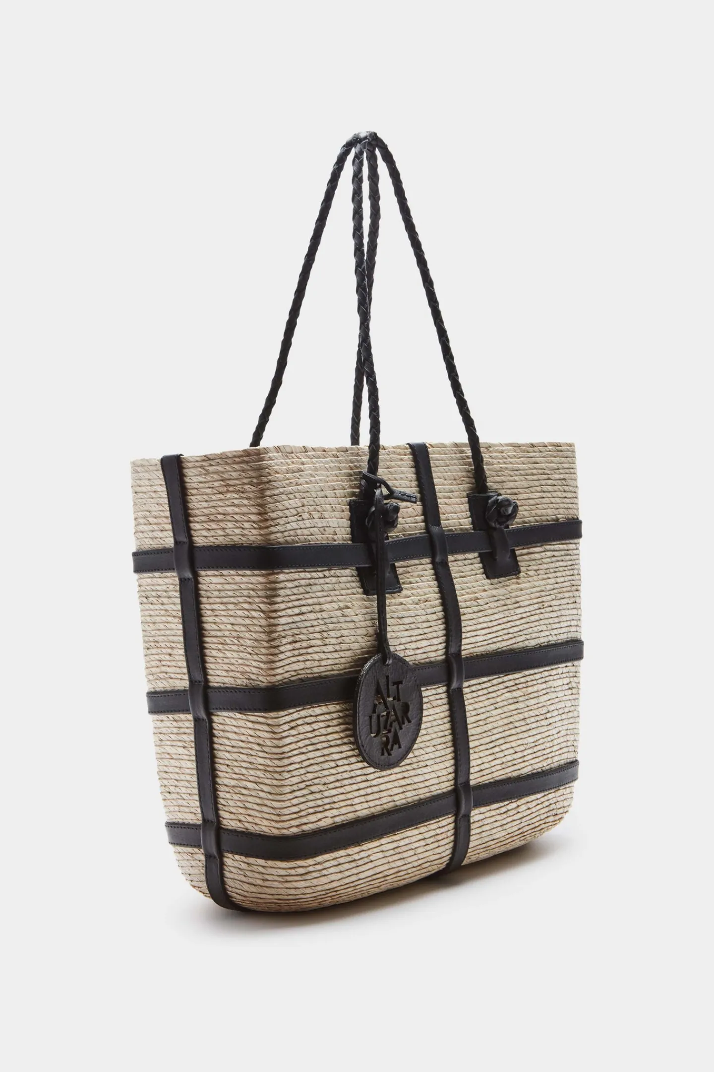 Altuzarra Handbags*Watermill Tote E/W Natural/Black