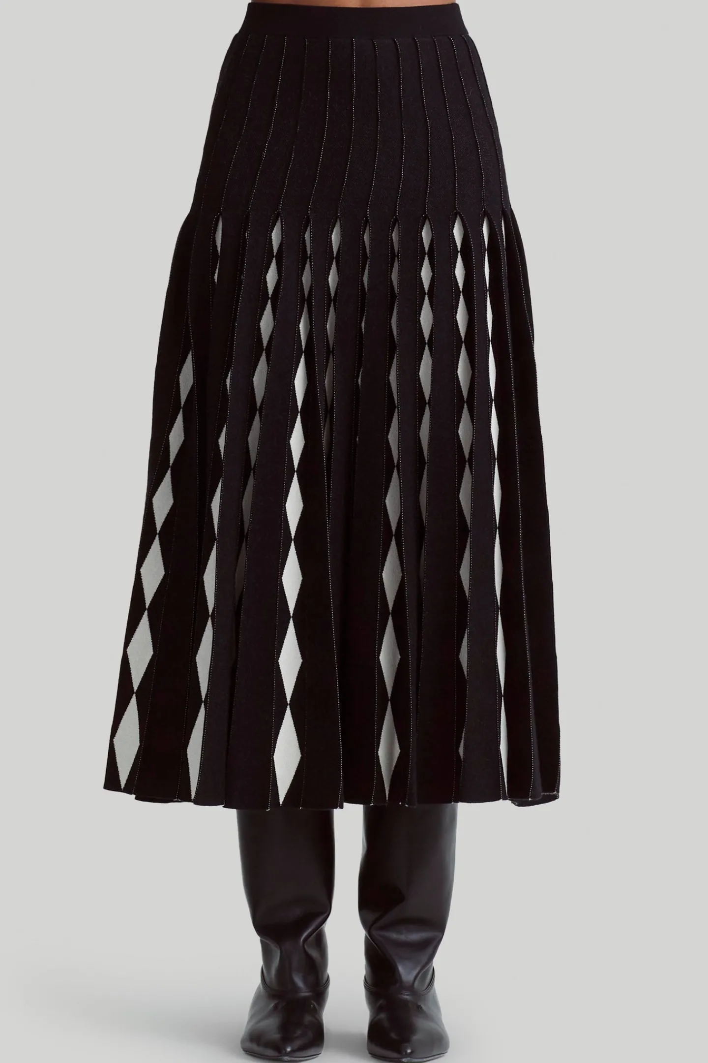 Altuzarra Knitwear*Cortes Skirt Black/Tapioca