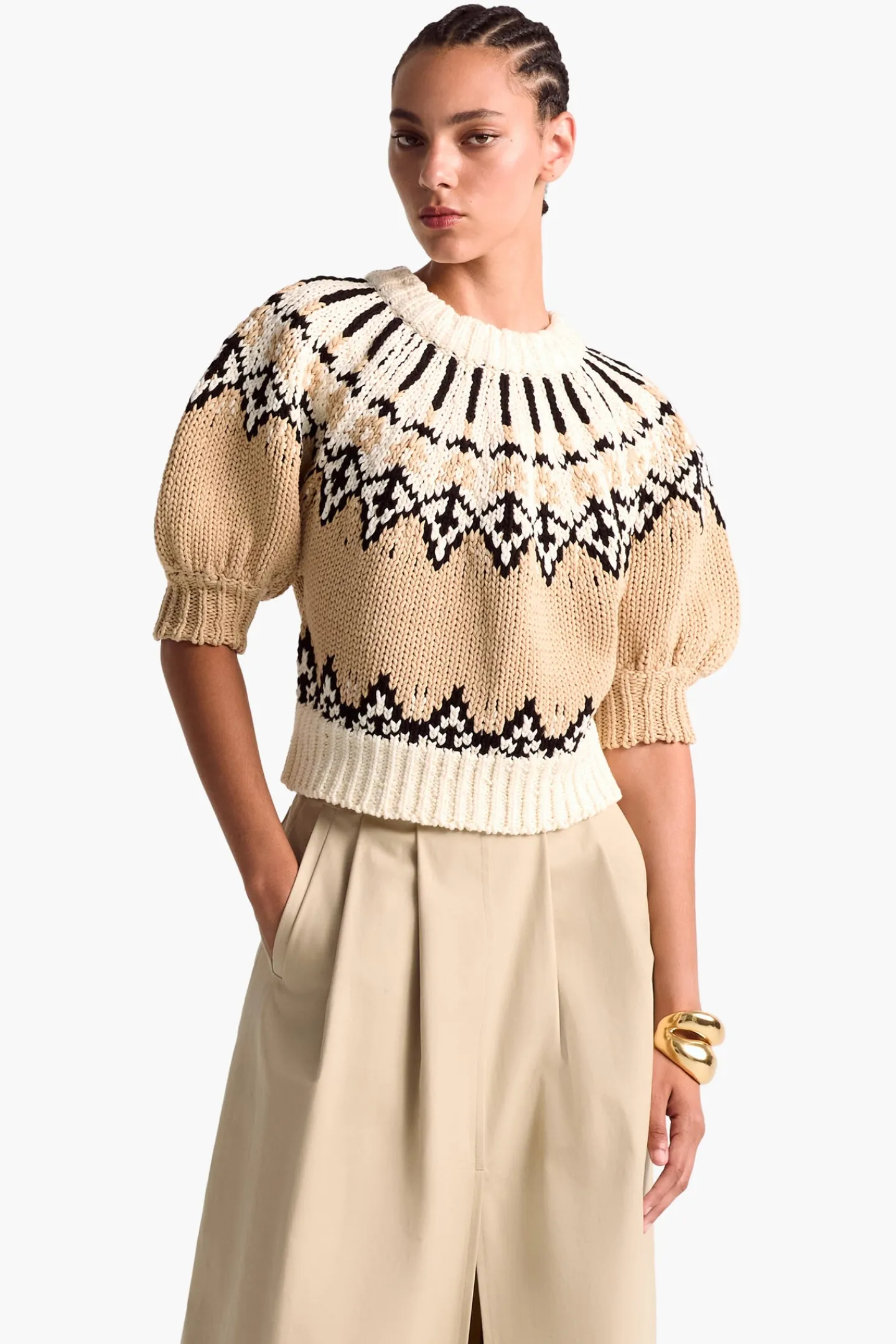 Altuzarra Knitwear|Tops*Marty Sweater IvoryFairisle